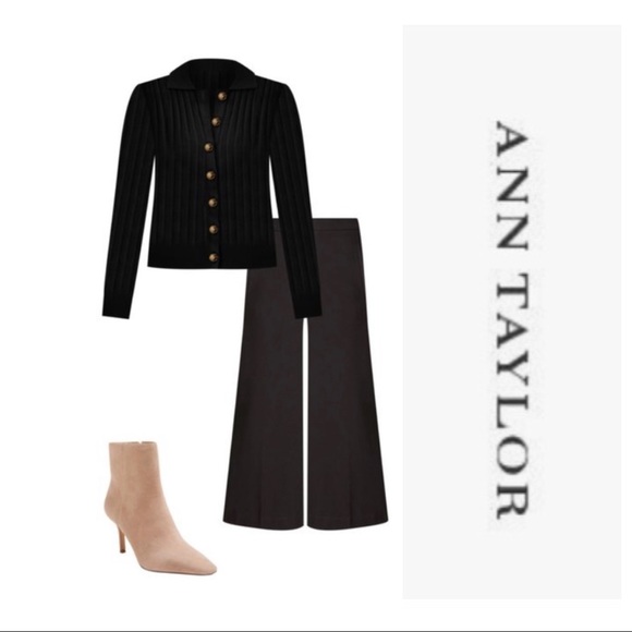 Ann Taylor Marina Wide Leg Crop Pant - Picture 4 of 11